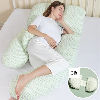 U-образные подушки для беременных, поддержка сна для беременных с полной формой тела, Боковые спальные места для беременных, Купить подушку, получить поясничную подушку