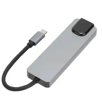 USB C Концентратор 5 в 1 USB3.0 87W PD Быстрая зарядка Gigabit Ethernet от USB C до мультимедийного интерфейса высокой четкости USB C Адаптер