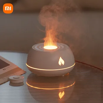 Xiaomi New Flame Аромадиффузор Увлажнитель воздуха для дома Ультразвуковой туманообразователь Fogger Диффузор эфирного масла Очиститель цветной лампы