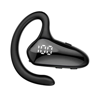 YX02 Bluetooth-гарнитура с одним ухом, правое ухо с цифровым дисплеем, без ушной петли, внешний звук, концепция бизнес-костной проводимости