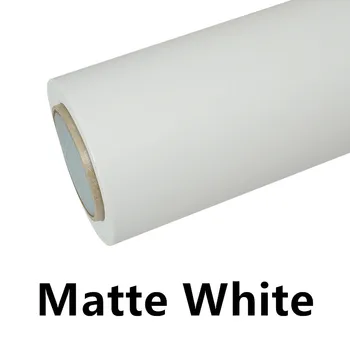 ZHUAIYA Матово-белая виниловая пленка оберточная пленка яркая 152 * 18 м качественная прокатная пленка для покрытия автомобиля