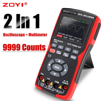 ZOYI ZT702S Цифровой Мультиметр Auto True RMS Транзисторный Зонд Multimetro Meter 48 М/С 10 МГц ПК Осциллограф Для хранения данных Формы сигнала