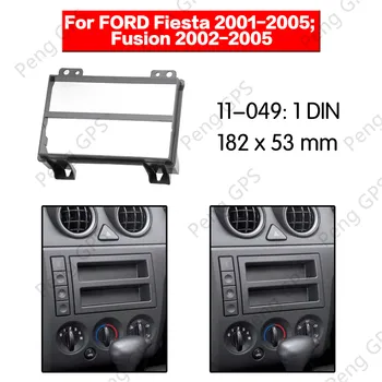 автомобильная 1DIN передняя панель facia panel plate frame для FORD Fusion Fiesta 2001-2005 Стерео Панель Dash CD Trim Установочный Комплект 11-049