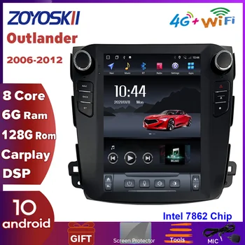 Автомобильный GPS Android 10 для Citroen C-Crosser 2007-2013 Peugeot 4007 Mitsubishi Outlander xl 2 CW0W 2005 Автомобильный Радионавигационный плеер