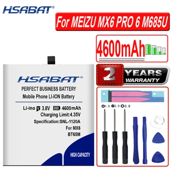 Аккумулятор высокой емкости HSABAT BT65M 4600 мАч для MEIZU MX6 PRO 6 батарей