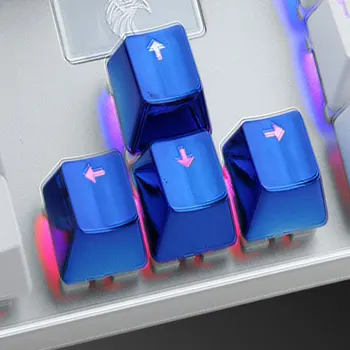 Аксессуар 12шт USB Прочный Офисный Колпачок для ключей с подсветкой Позолоченный Универсальный Низкопрофильный Для снятия Игровой Механической Клавиатуры Водонепроницаемый