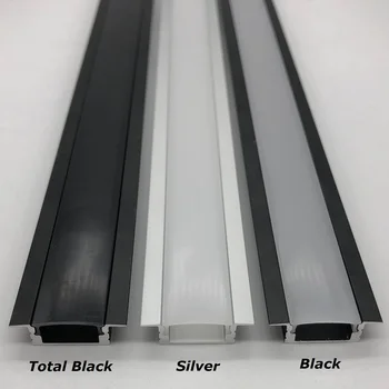 Алюминиевые профили плоской формы 500 мм/0,5 м Подходят для сменного держателя полосового светильника шириной 8-12,5 мм.