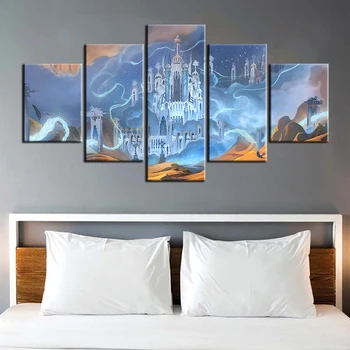 Бастион Картина маслом Наклейки на стены World of Warcraft Видеоигра Плакат Печать на холсте Настенное покрытие Украшение спальни Фрески