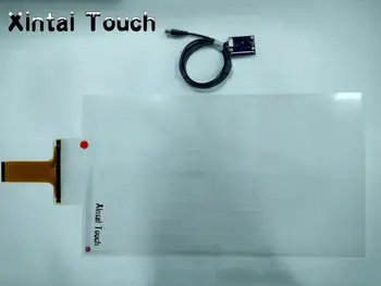 Бесплатная доставка! 17-дюймовая интерактивная сенсорная пленка с 2 точками проекции емкостного сенсорного экрана для витрины магазина
