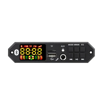 Беспроводной Bluetooth 5.0 7V-24V MP3 WMA Плата Декодера Автомобильного Аудио USB TF FM-Радио Модуль Цветной Экран MP3-Плеер с Дистанционным Управлением