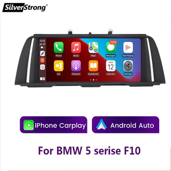 Беспроводной экран Apple CarPlay для BMW F18 Android Auto F11 мультимедиа 520 525 523 528 F10 2011-2016 CIC NBT, ОС LINUX