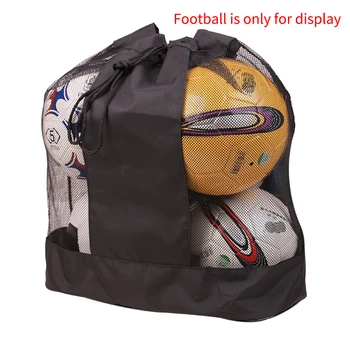 Большой емкости Регулируемый ремень, сетчатая сумка для мяча из ткани Оксфорд, Спортивное снаряжение, Износостойкая баскетбольная сумка на одно плечо.