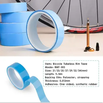 Велосипедная Бескамерная лента для обода, Эластичная обвязка, клей из синтетического каучука Толщиной 0,012 мм, длиной 9,14 м