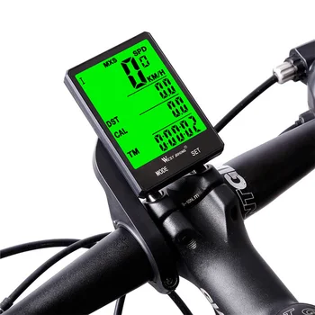 Велосипедный спидометр с цифровым большим экраном, водонепроницаемая ЖК-подсветка, проводной Беспроводной Велосипедный одометр, велосипедный компьютер для WEST BIKING