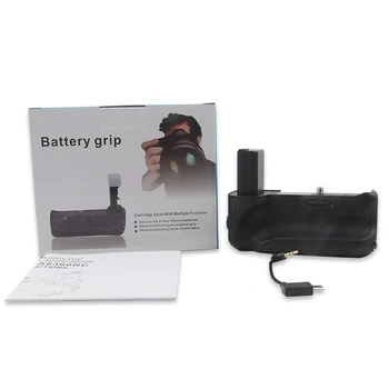 Вертикальный держатель батарейной ручки BG-A6000 для камеры Sony A6300 A6000 A6400 A6100, работающей от аккумулятора NP-FW50