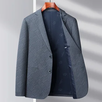 Весеннее Новое поступление, модный повседневный костюм, мужское деловое приталенное пальто, Тонкая резинка с буквами, Размер M, L, XL, 2XL, 3XL 4XL