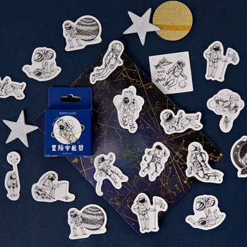 Вселенная Межзвездных Астронавтов Bullet Journal Декоративные Канцелярские Наклейки Для Скрапбукинга DIY Наклейки Дневник Альбом Наклейка Этикетка