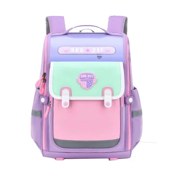Высококачественная водонепроницаемая кожаная школьная сумка для детей 2023 года, новый ортопедический рюкзак для начальных классов 1-3, легкий школьный рюкзак для девочек