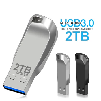 Высокоскоростной USB 3.0 2 ТБ Металлический Флеш-Накопитель 1 ТБ Черный Cle Usb Флэш-Накопители 512 ГБ Флешки Портативный SSD Usb-Накопитель Бесплатная Доставка