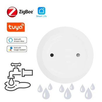 Датчик Погружения в воду Tuya ZigBee Автоматизация Умного дома Детектор сигнализации утечки воды Приложение Smart Life Требуется Шлюз для мониторинга