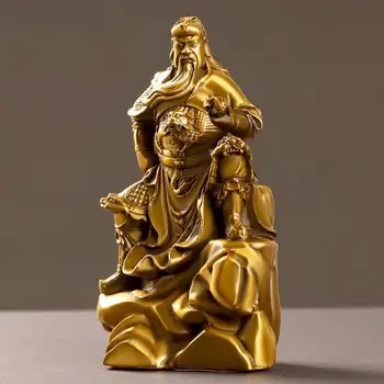 Декоративные изделия ручной работы статуи Будды второго мастера Гуань Юя Выполнены из чистой меди