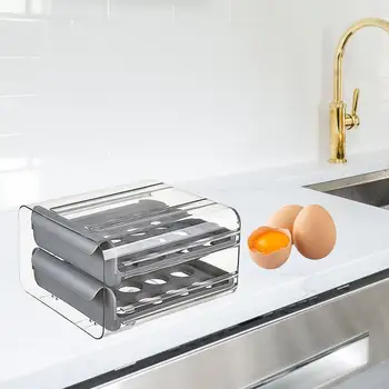 Держатель для яиц в холодильнике для хранения штабелируемой коробки для яиц