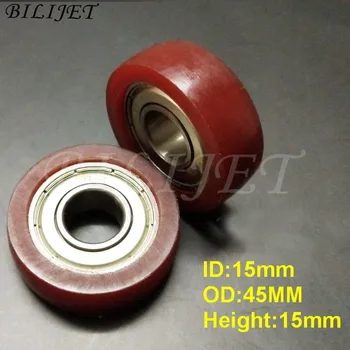 Детали оборудования для офсетной печати Komori прижимной ролик для бумаги 45x15x15 мм Полиуретановое роликовое колесо Komori 1шт 4шт
