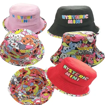 Детская шляпа с трехцветными сосками Детскую шляпу рыбака можно носить с обеих сторон Модная теплая дорожная кепка