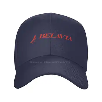 Джинсовая кепка с логотипом Belavia высшего качества, бейсболка, вязаная шапка