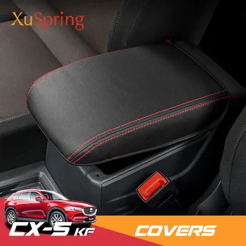 Для 2017-2023 Mazda CX-5 CX5 KF Подлокотник консоль накладка Подушка Опорная коробка верхний коврик вкладыш Аксессуары для стайлинга автомобилей