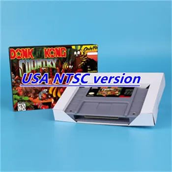 для Donkey Country Kong (экономия заряда батареи) 16-битная игровая карта для игровой консоли SNES версии NTSC в США