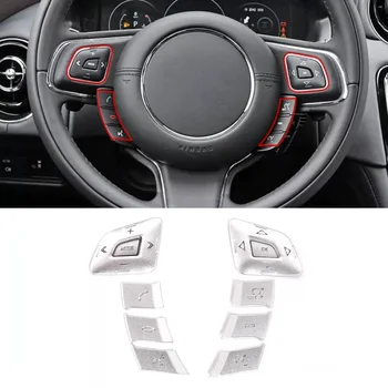 Для Jaguar XJ/XJL 2010-2019 Для Range Rover Evoque 2012-2018 Наклейка на кнопку рулевого колеса из алюминиевого сплава Автомобильные Аксессуары