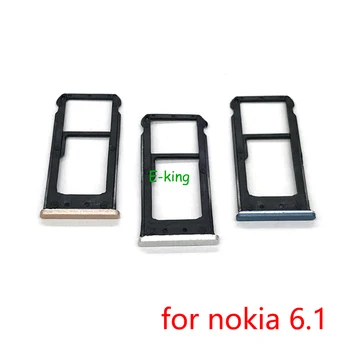 Для Nokia 6.1 Plus Держатель лотка для SIM-карты адаптер для слота для карт
