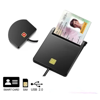 Для банковской карты IC/ID EMV кард-ридер High USB Smart Card Reader для Windows 7 8 10 Linux OS USB-CCID ISO 7816