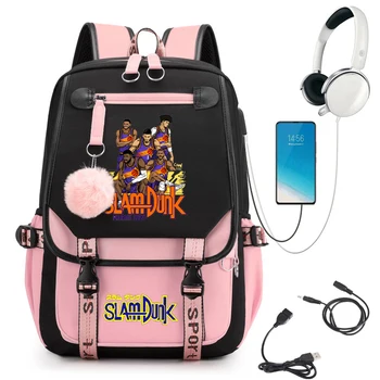 Женская дорожная сумка для книг, женский рюкзак Kawaii, женская школьная сумка для отдыха, рюкзак для студентов колледжа с ноутбуком для аниме-девушек,