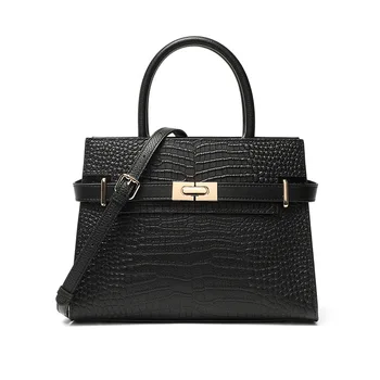 Женские сумки-тоут из воловьей кожи, сумки роскошного дизайна, модная сумка через плечо из кожи крокодила, офисная женская сумка