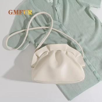 Женские сумки через плечо, дизайнерская однотонная сумка для клецек через плечо, женская сумка-мессенджер, Индивидуальные сумки для покупок, женские кошельки