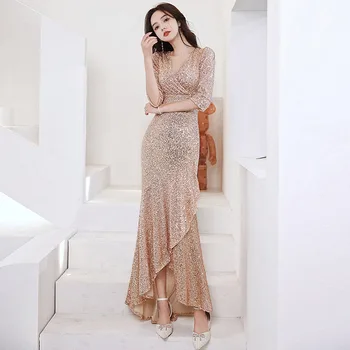 Женское вечернее платье 2023, роскошный коктейль из платьев для дневных и ночных вечеринок, Элегантные платья для выпускного вечера, халат для торжественного длинного случая