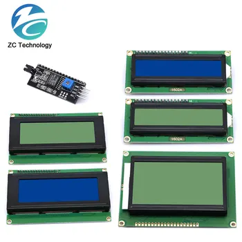 ЖК-модуль Сине-Зеленый Экран Для Arduino 1602 2004 12864 ЖК-символ UNO R3 Mega2560 Дисплей PCF8574T IIC I2C Интерфейс