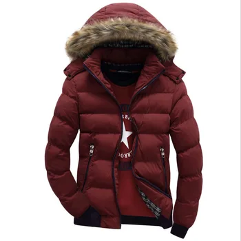 Зимнее пальто для мужчин 2023 Новая зимняя мужская парка с большими карманами Повседневная куртка с капюшоном Однотонная мужская одежда Верхняя одежда с капюшоном Размер пальто 5XL