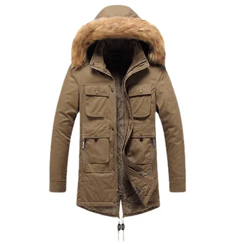 Зимняя тактическая мужская военная одежда 2023 года, Ветровка с меховым воротником, утепляющие пальто, мужская повседневная ветровка, кардиган, пальто для кемпинга