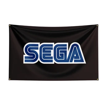 Игровой Баннер с Принтом из Полиэстера с Флагом Sega 3x5 для Декора