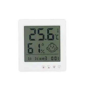 измеритель влажности Гигрометр Термометр Внутренний Цифровой Дисплей Монитор Температуры Датчик Влажности с Подсветкой для Домашнего Использования