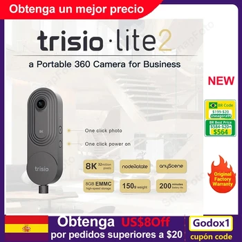Камера Trisio Lite 2 360 - предназначена для агентов по недвижимости и фотографов, легко снимающих 360 панорамных изображений HD VR с разрешением 8K 32MP