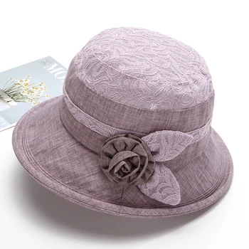 Кепка женщины средних лет, летняя шляпа матери с солнцезащитным козырьком, Весенне-осенняя Тонкая шапка, большие шляпы из серы, Элегантные кепки для стариков