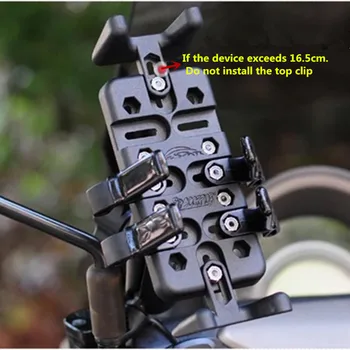 Комплект для крепления на руль мотоцикла, зеркало заднего вида, держатель с двойным гнездом для мобильных телефонов gopro
