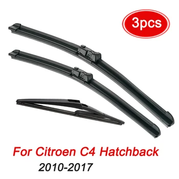 Комплект щеток передних и задних стеклоочистителей MIDOON для хэтчбека Citroen C4 2010 - 2017 2016 2015 2014 Лобовое стекло 30 