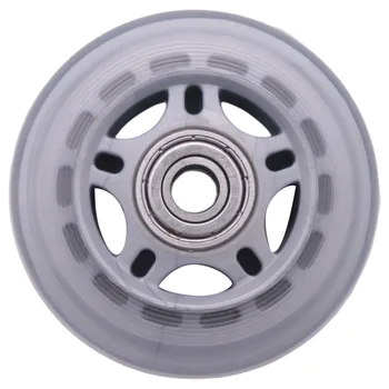Коньковые ботинки 608ZZ Inline Skate Wheel прозрачно-серого цвета.