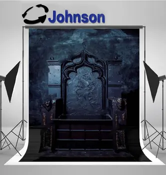 королевский темно-готический фон для фото спереди на троне, высококачественная компьютерная печать на фоне стены