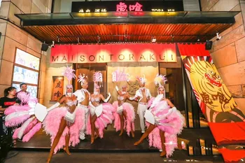 Костюм Gogo страуса Mao Mao big fan Shang Yan dance team party